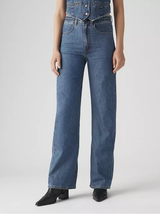 Levi's Denim - LEVI RIBCAGE WIDE LEG BRAIDED JEANS | 28